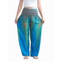 Harembroek XL Veer blauw